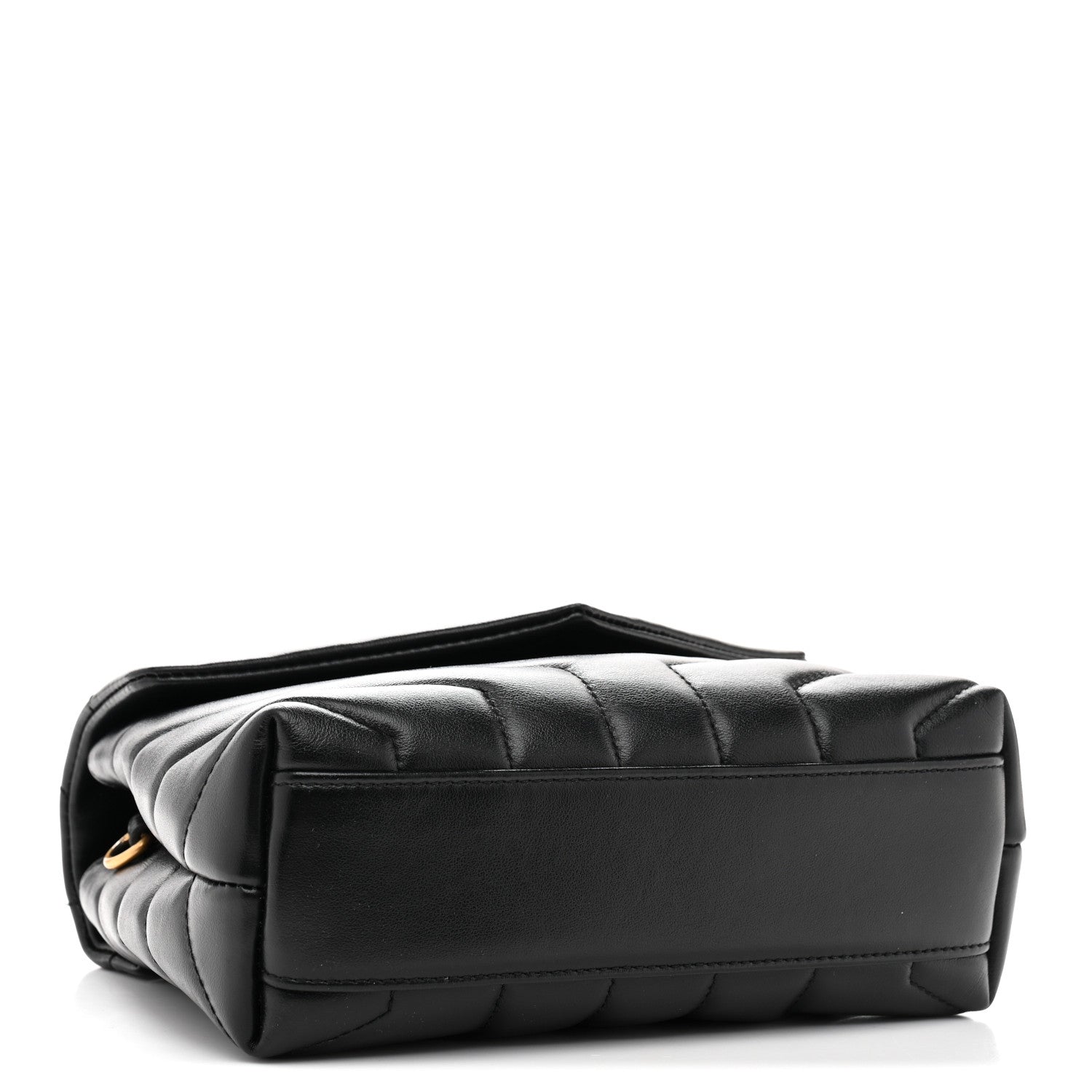 Saint Laurent Calfskin Y Quilted Monogram Toy Loulou Crossbody Bag Black 4 of 13