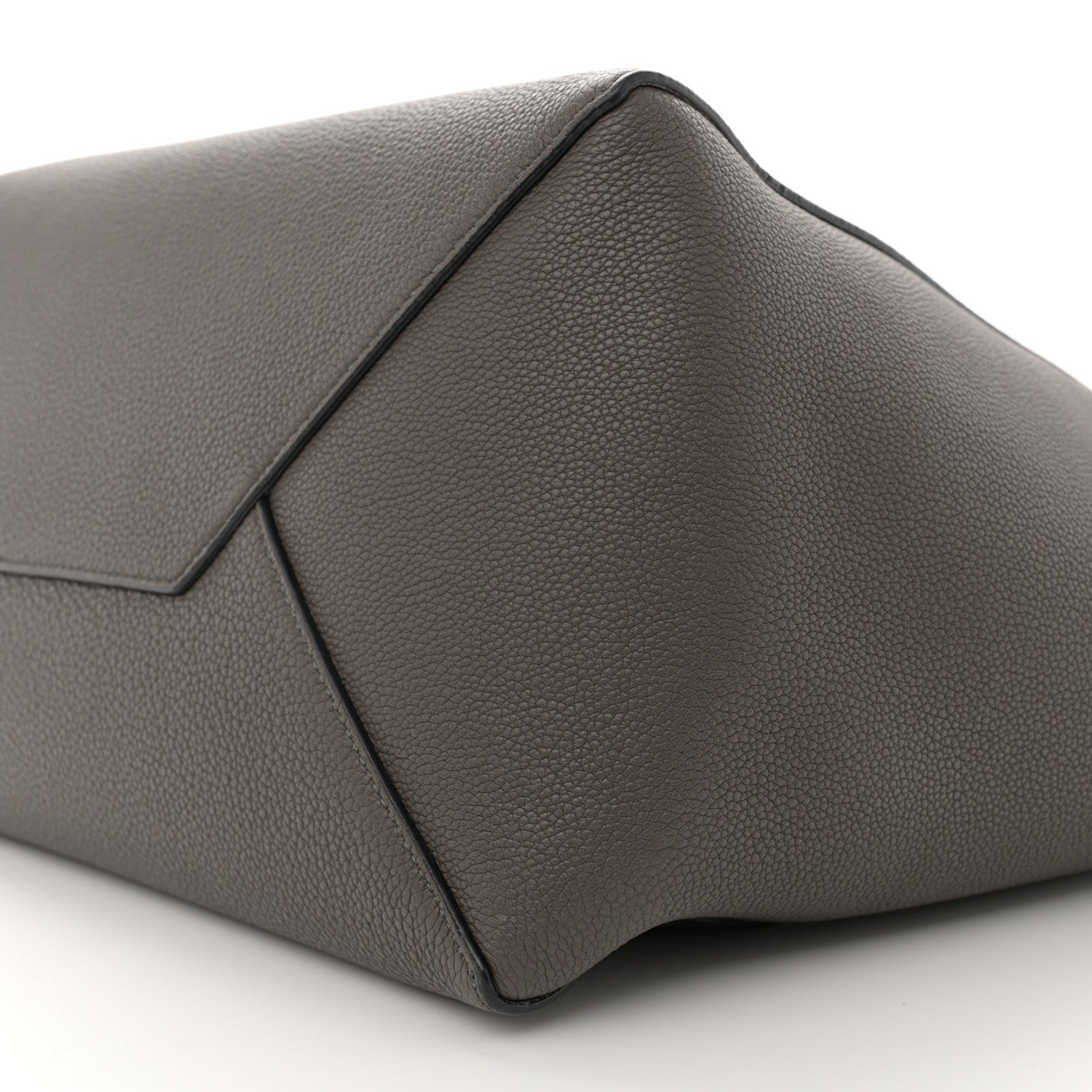 Celine Soft Grained Calfskin Small Belt Cabas Phantom Medium Grey 11 of 15