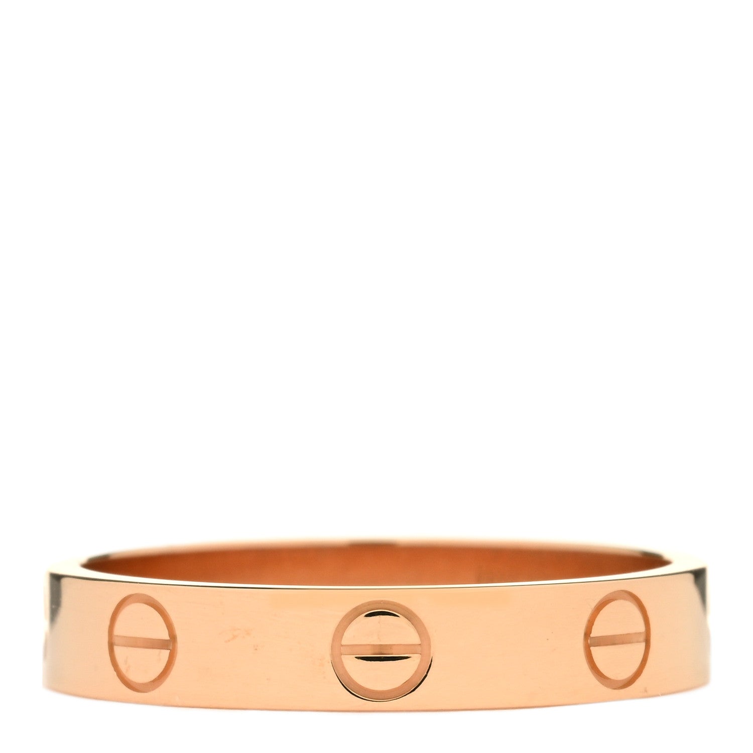Cartier 18K Pink Gold 3.5mm LOVE Wedding Band Ring 55 7.25 2 of 3