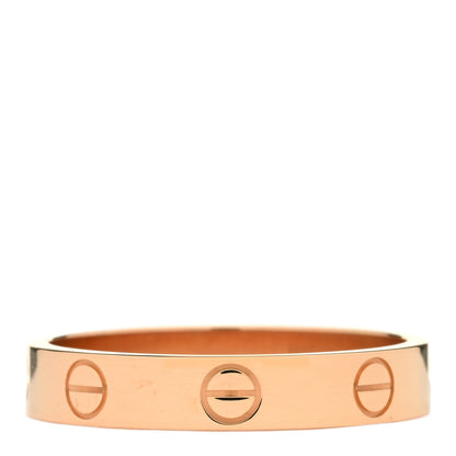 Cartier 18K Pink Gold 3.5mm LOVE Wedding Band Ring 55 7.25 2 of 3