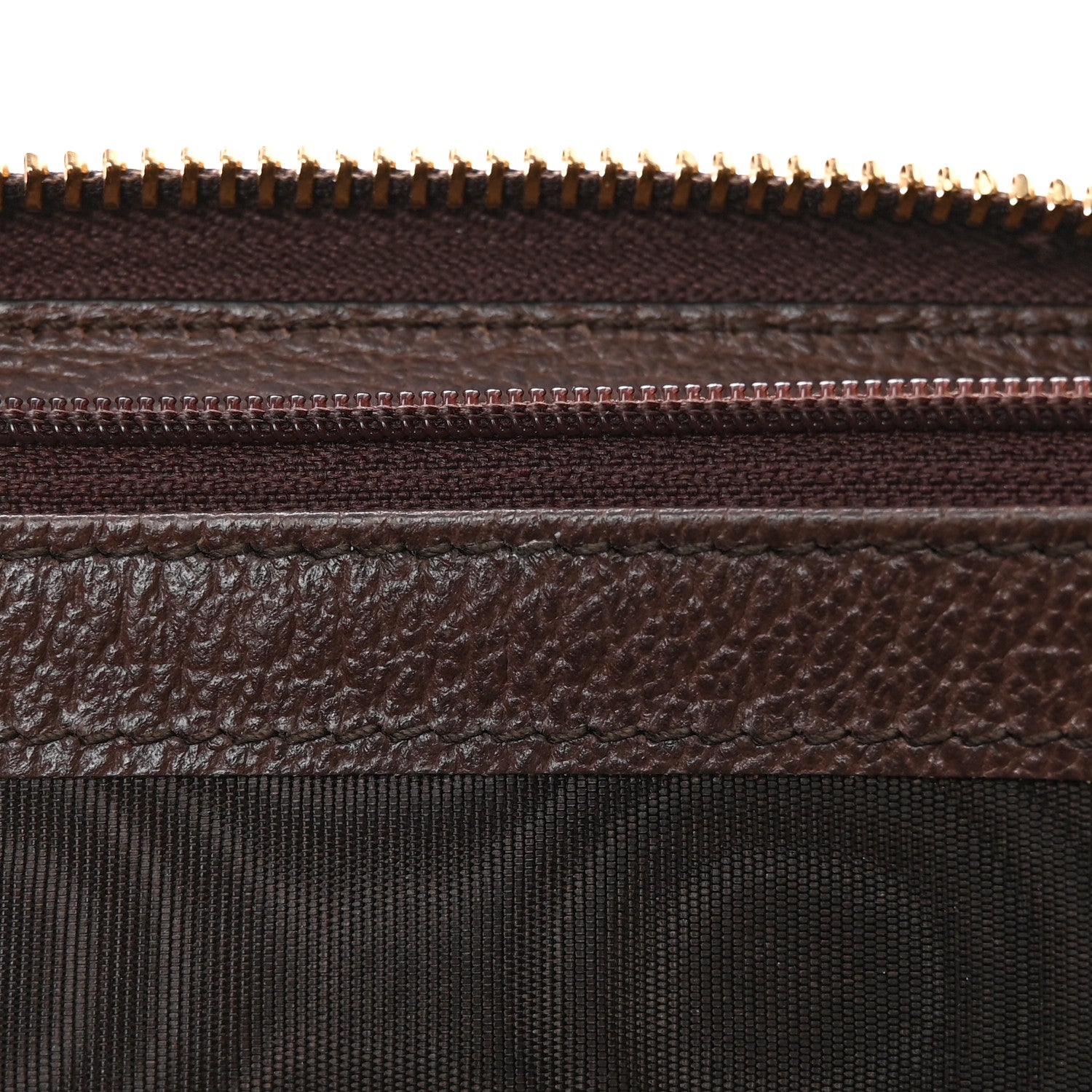 Gucci GG Supreme Monogram Web Ophidia Zip Around Wallet Brown 8 of 13