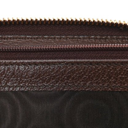 Gucci GG Supreme Monogram Web Ophidia Zip Around Wallet Brown 8 of 13
