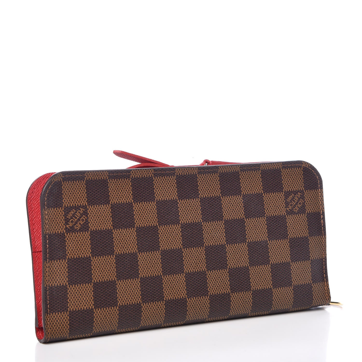 Louis Vuitton Damier Ebene Insolite Wallet Red 3 of 7