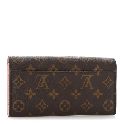 Louis Vuitton Monogram Sarah Wallet NM Rose Ballerine 3 of 11