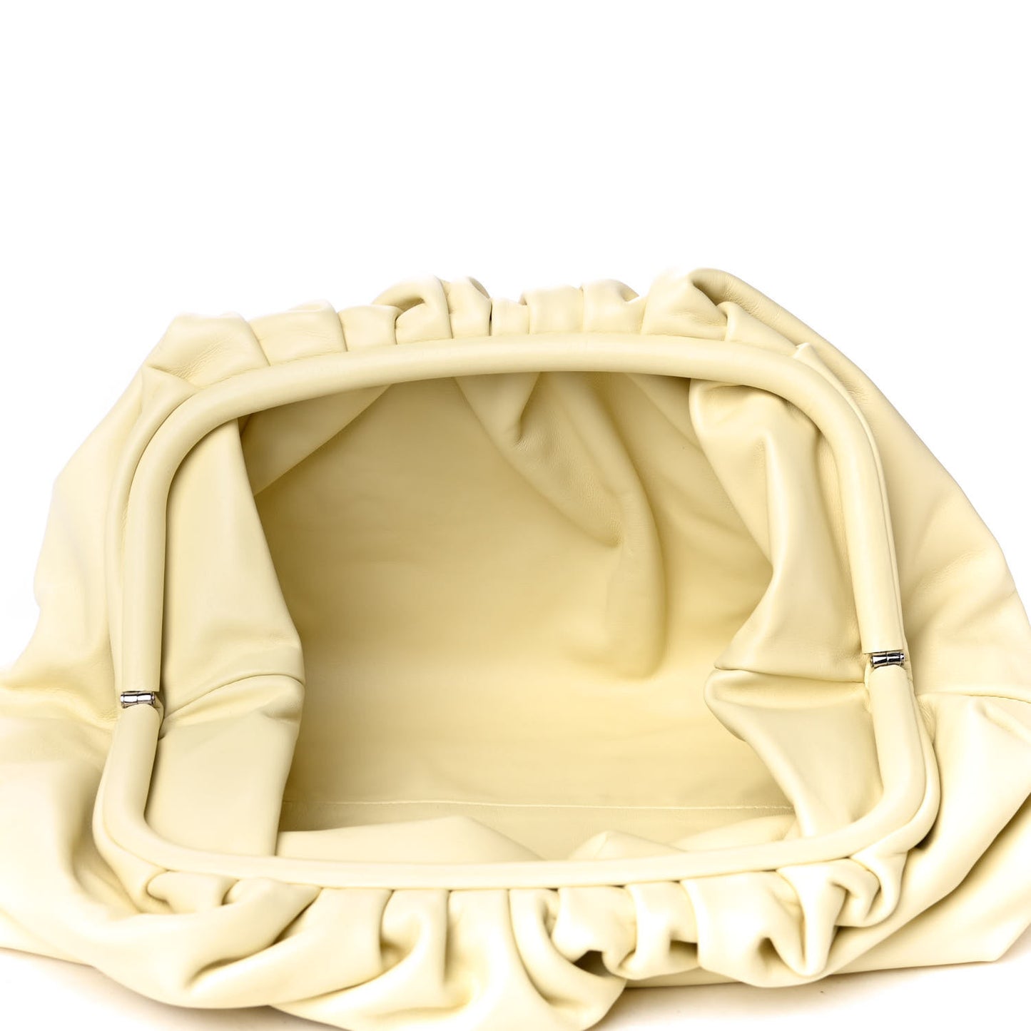 Smooth Butter Calf The Pouch Oversized Clutch Ice Cream