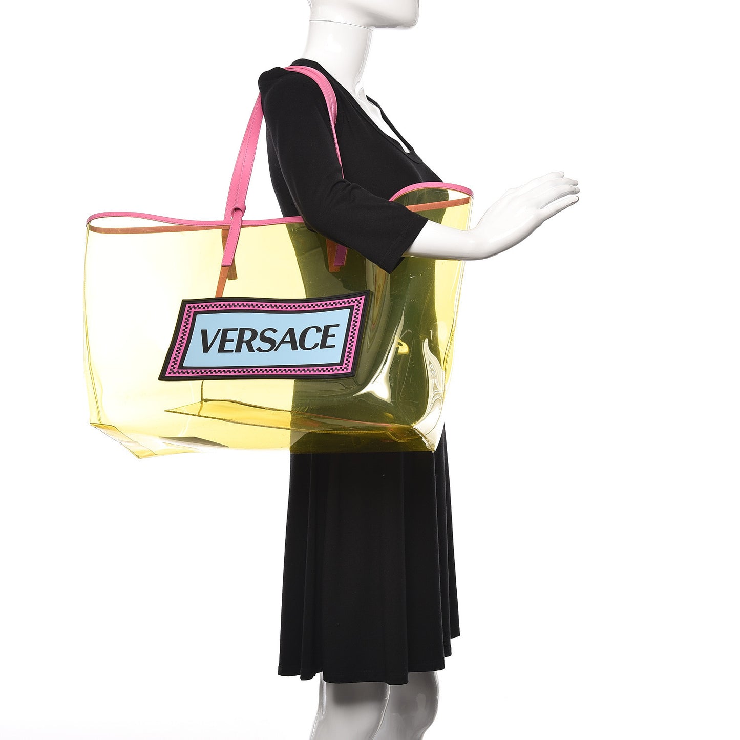 Vinyl Calfskin 90s Logo Tote Multicolor