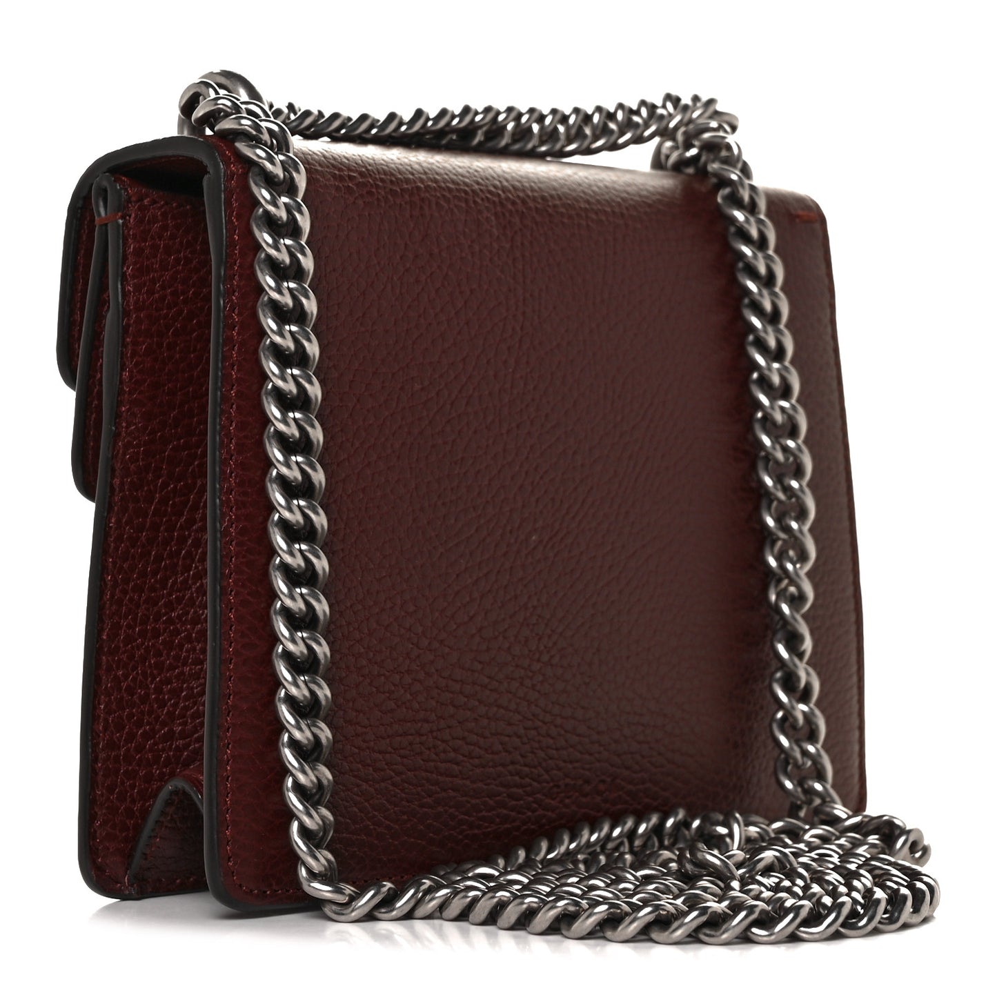 Dollar Calfskin Crystal Mini Dionysus Shoulder Bag Vintage Bordeaux