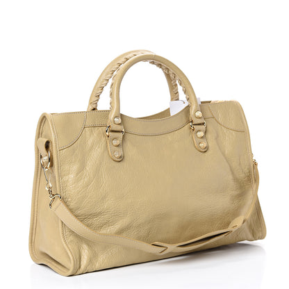 Balenciaga Agneau Giant 12 Gold Hardware City Beige Sable 2 of 10