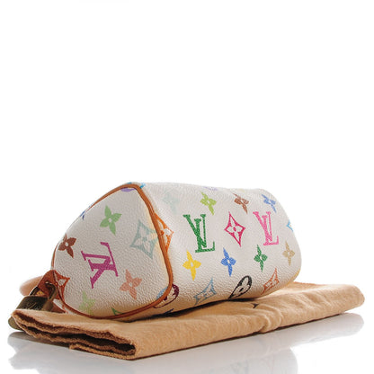 Louis Vuitton Monogram Multicolor Mini Sac HL Speedy White 4 of 7
