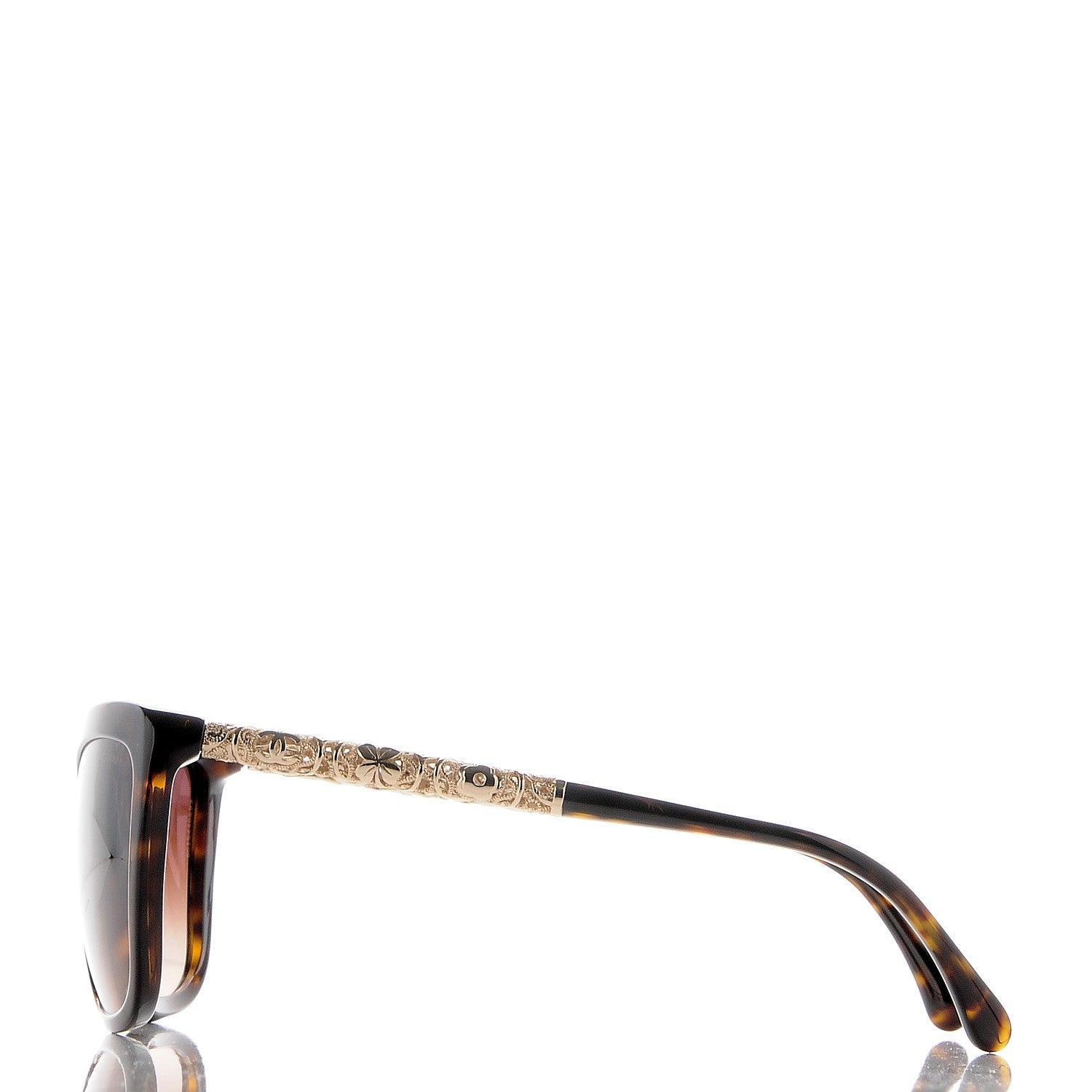 Chanel Butterfly Fall Sunglasses 5268 Dark Tortoise Gold 3 of 8