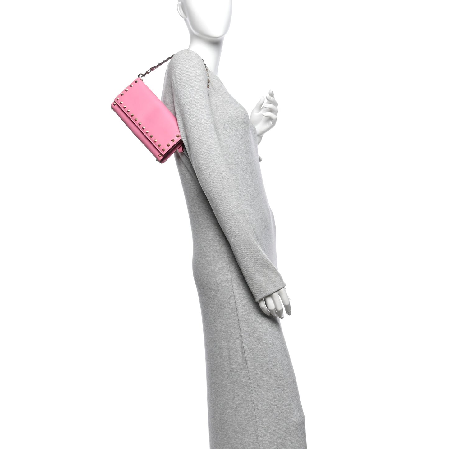 Vitello Rockstud Wallet On Strap Ninphea