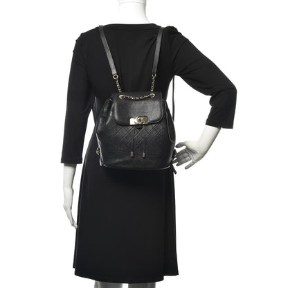 Chanel Caviar Stitched Backpack Black 2 of 9