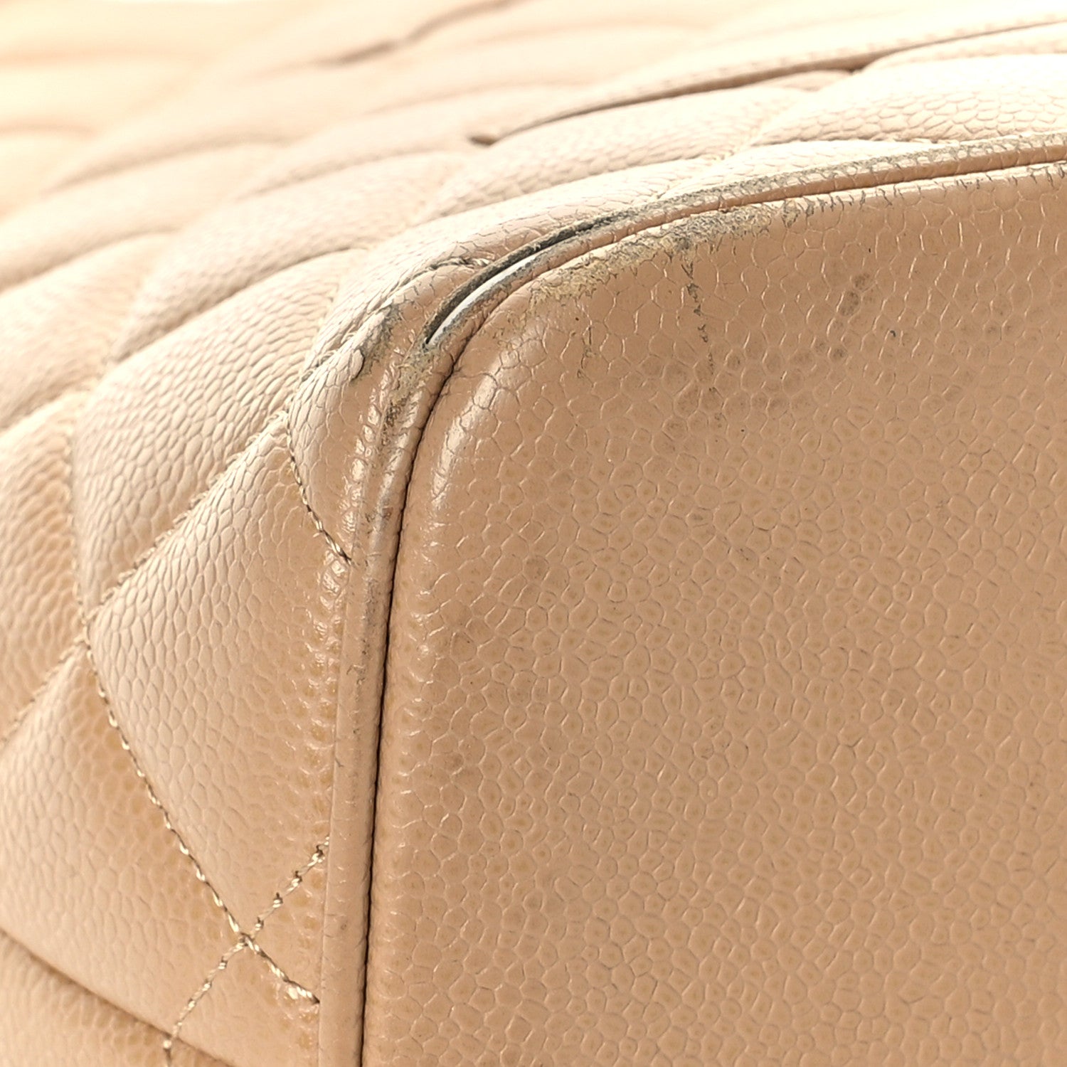 Chanel Caviar Quilted Medallion Tote Beige 8 of 24
