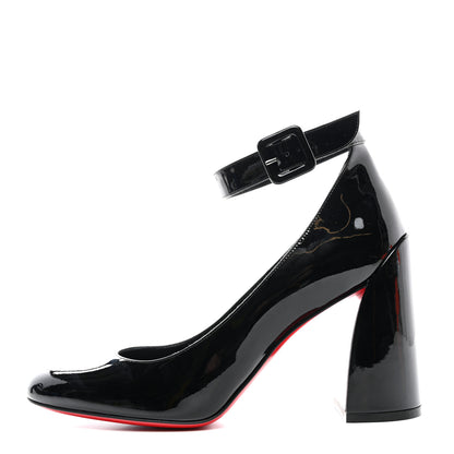 Christian Louboutin Patent Calfskin So Sab 85 Pumps 39 Black 1 of 8
