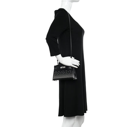 Hermes Box Studded Clouté Mini Kelly Sellier 20 Black 2 of 11