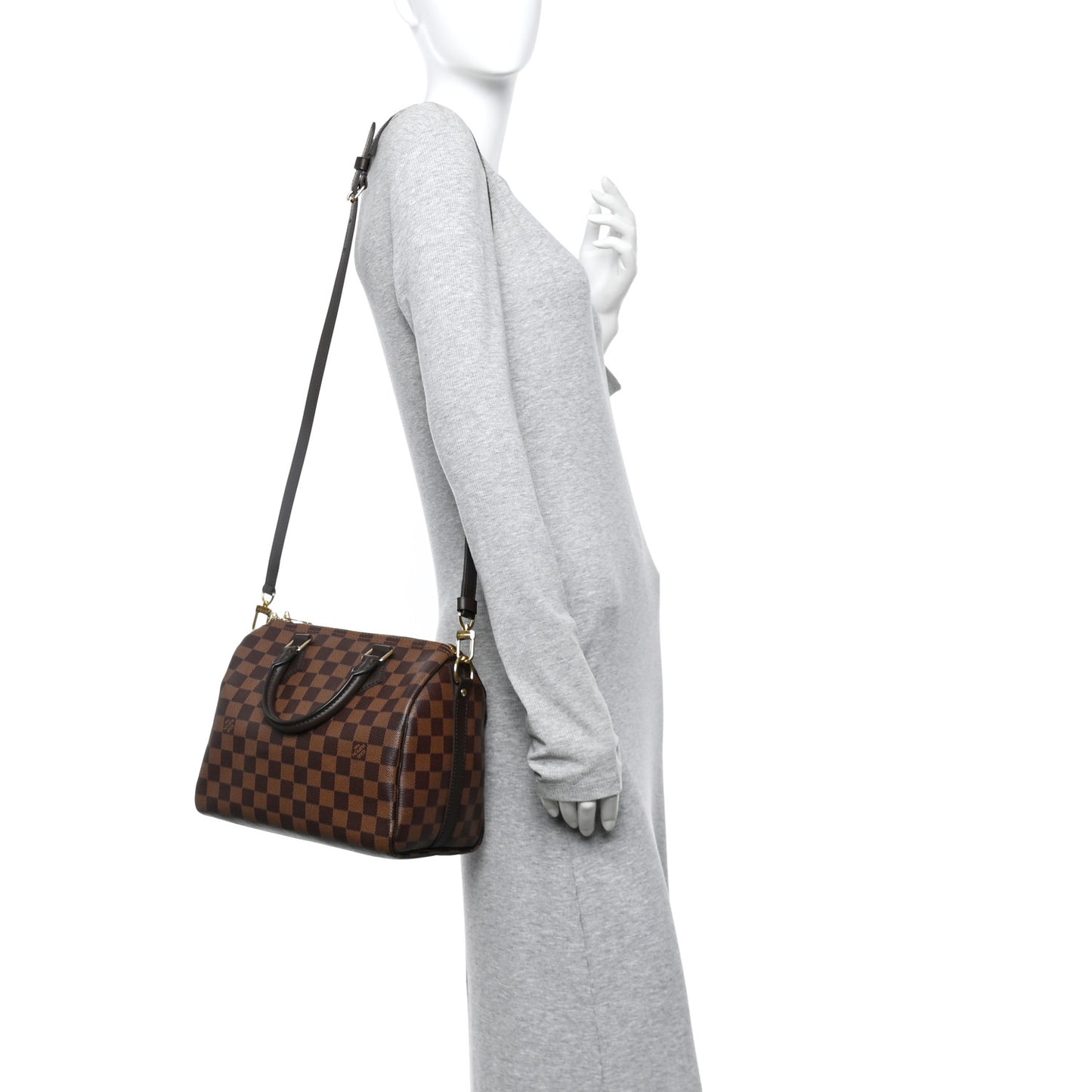 Damier Ebene Speedy Bandouliere 25