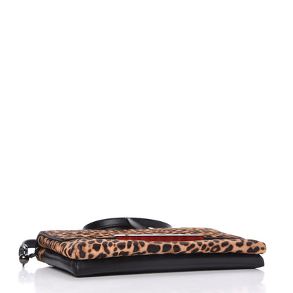 Christian Louboutin Pony Hair Leopard Print Rougissime Clutch 4 of 9
