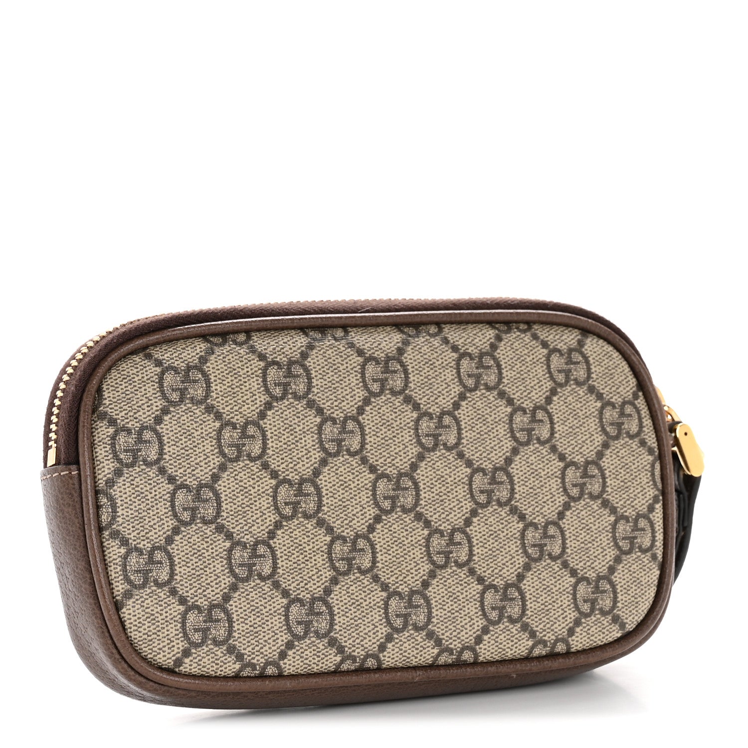 Gucci GG Supreme Monogram Ophidia Phone Case Wristlet Brown 3 of 9
