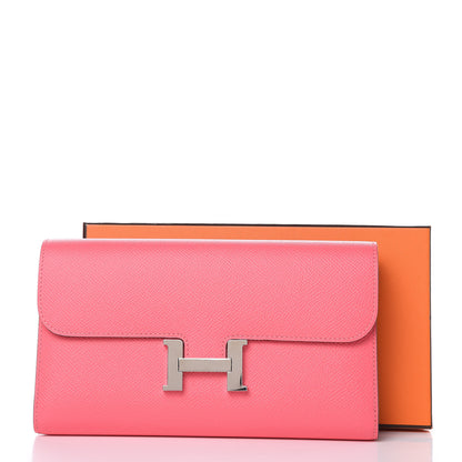 Hermes Epsom Constance Long Wallet Rose Azalee 10 of 10