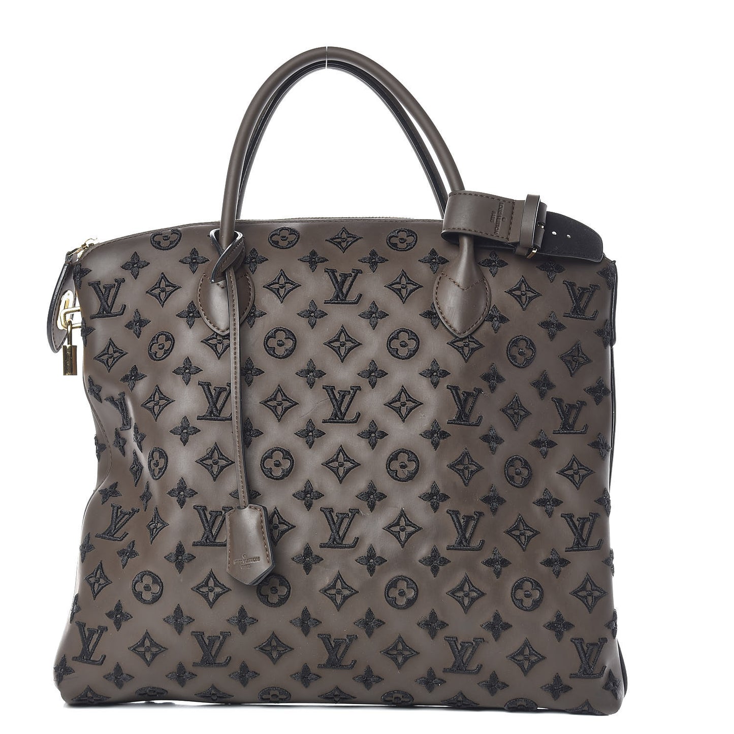 Monogram Addiction Vertical Lockit MM Brown