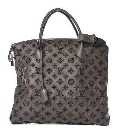 Louis Vuitton Monogram Addiction Vertical Lockit MM Brown 1 of 12