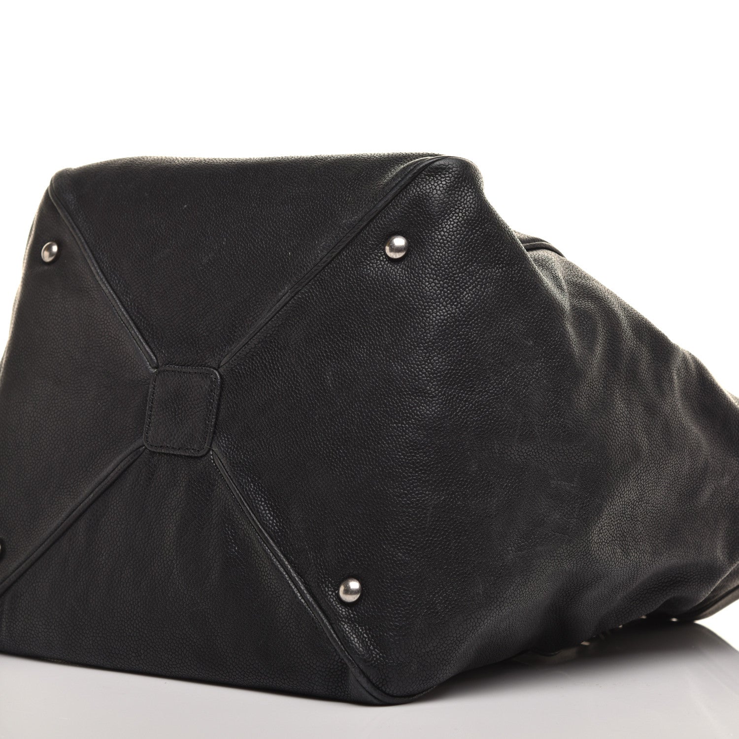 Chanel Distressed Caviar Outdoor Ligne Tote Black 8 of 9