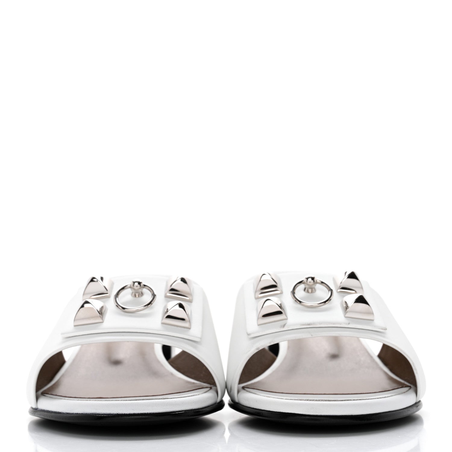 Hermes Calfskin Dreamy Sandals 37 White 2 of 11