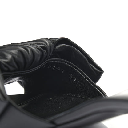 Balenciaga Soft Nappa Square Knife Bow Mule Sandals 37.5 Black 8 of 8