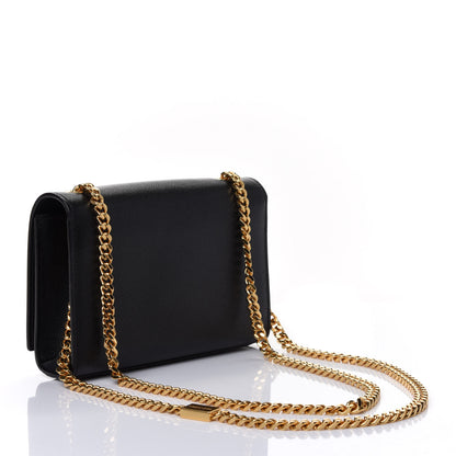 Saint Laurent Grain De Poudre Small Monogram Kate Satchel Black 2 of 4