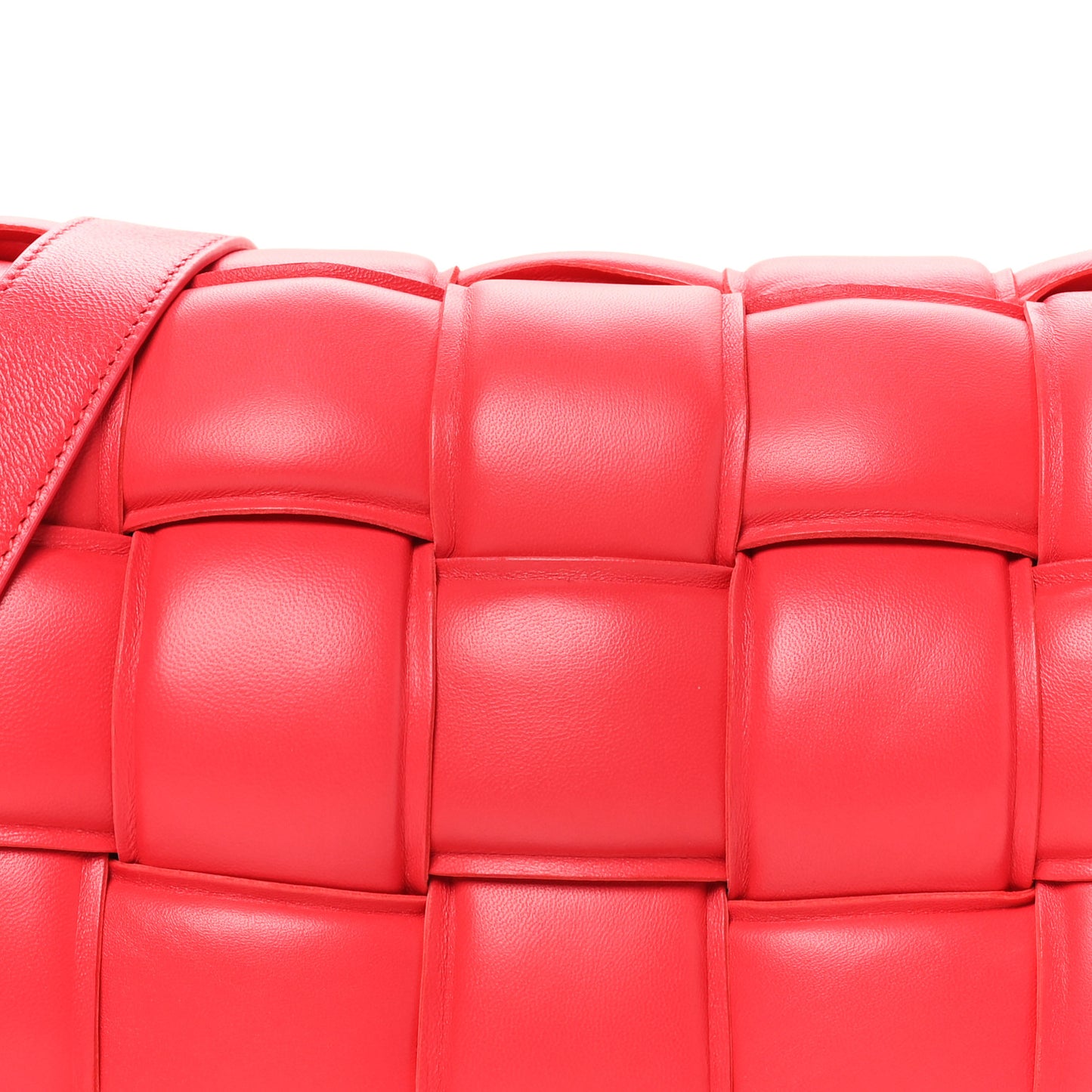 Nappa Maxi Intreccio Padded Cassette Crossbody Bag Firework