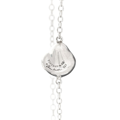 Tiffany Sterling Silver 10mm Elsa Peretti Nugget Station Necklace 4 of 5