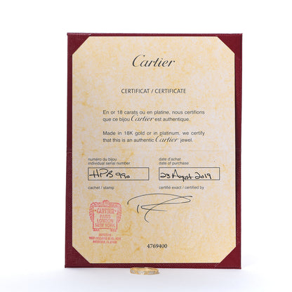 Cartier 18K Yellow Gold Diamond 2.6mm LOVE Paved Band Ring 54 6.75 5 of 5