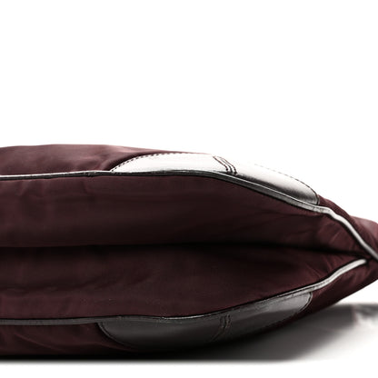 Prada Tessuto Nylon Nappa Triangle Crossbody Bag Bordeaux 9 of 9
