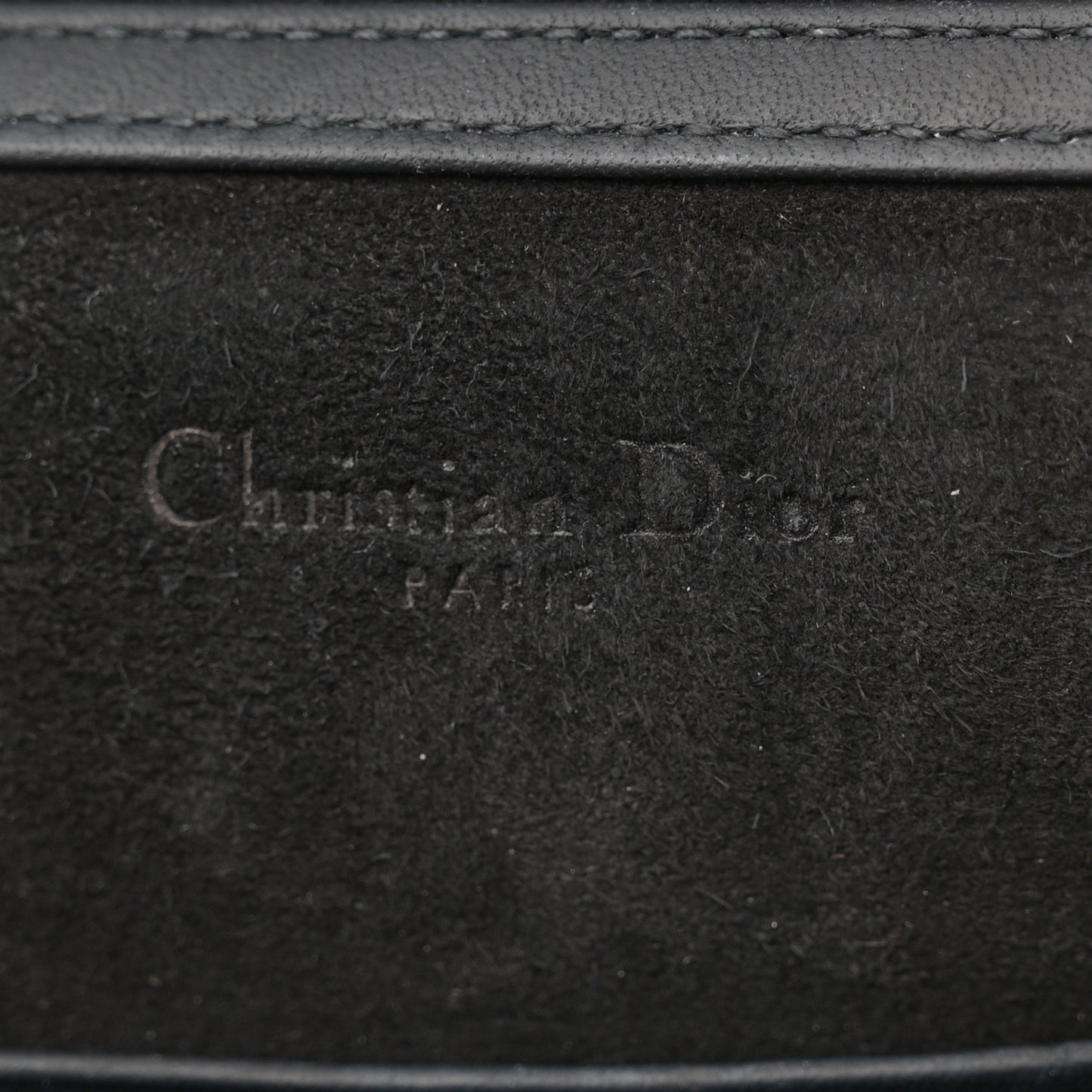 Ultra Matte Calfskin Studded Vertical Diorama Black