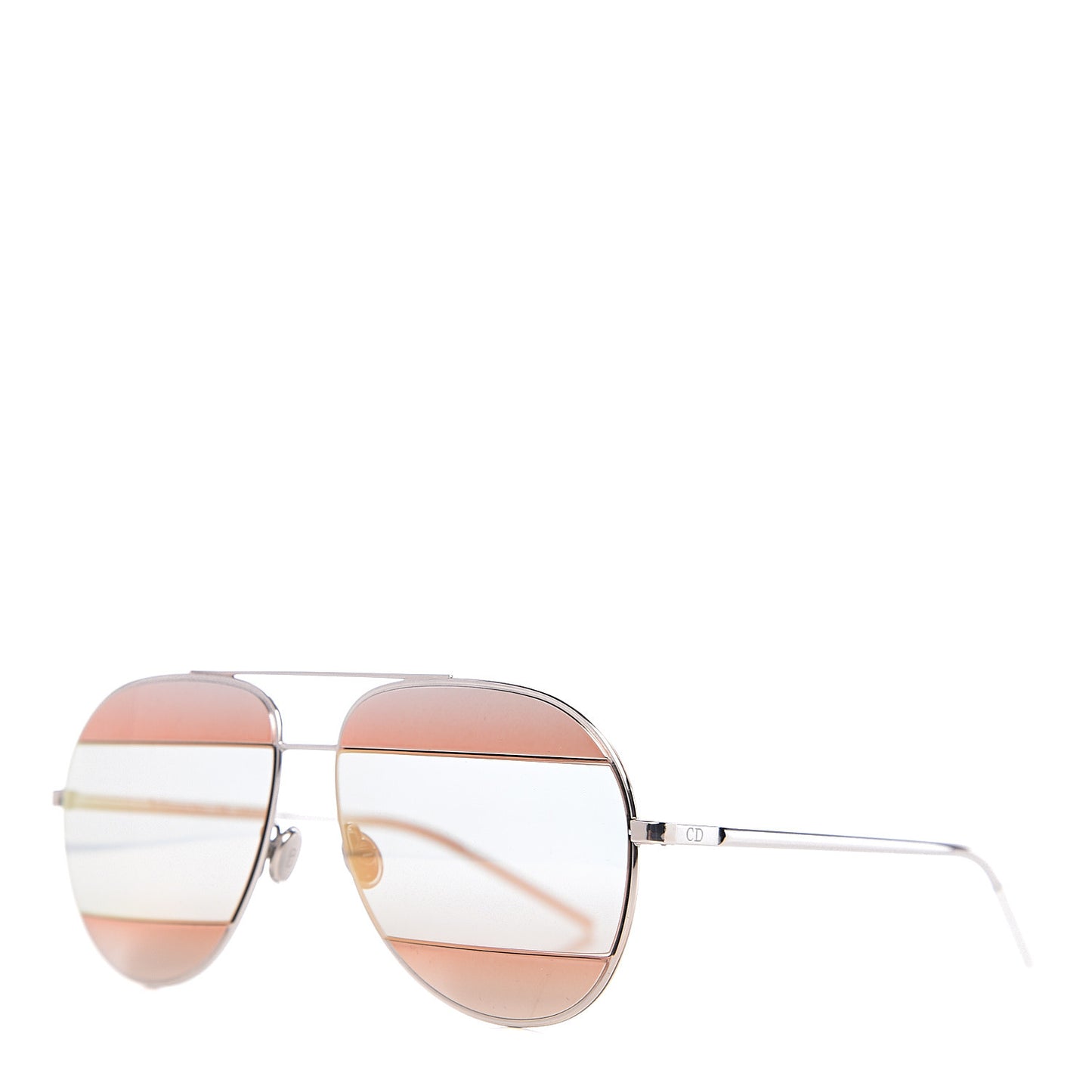 Split 1 Aviator Sunglasses Rose Gold