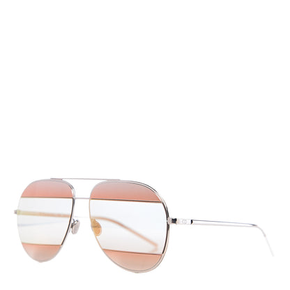 Christian Dior Split 1 Aviator Sunglasses Rose Gold 1 of 8