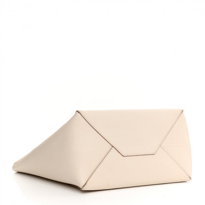 Celine Grained Calfskin Medium Horizontal Cabas Phantom White 4 of 17