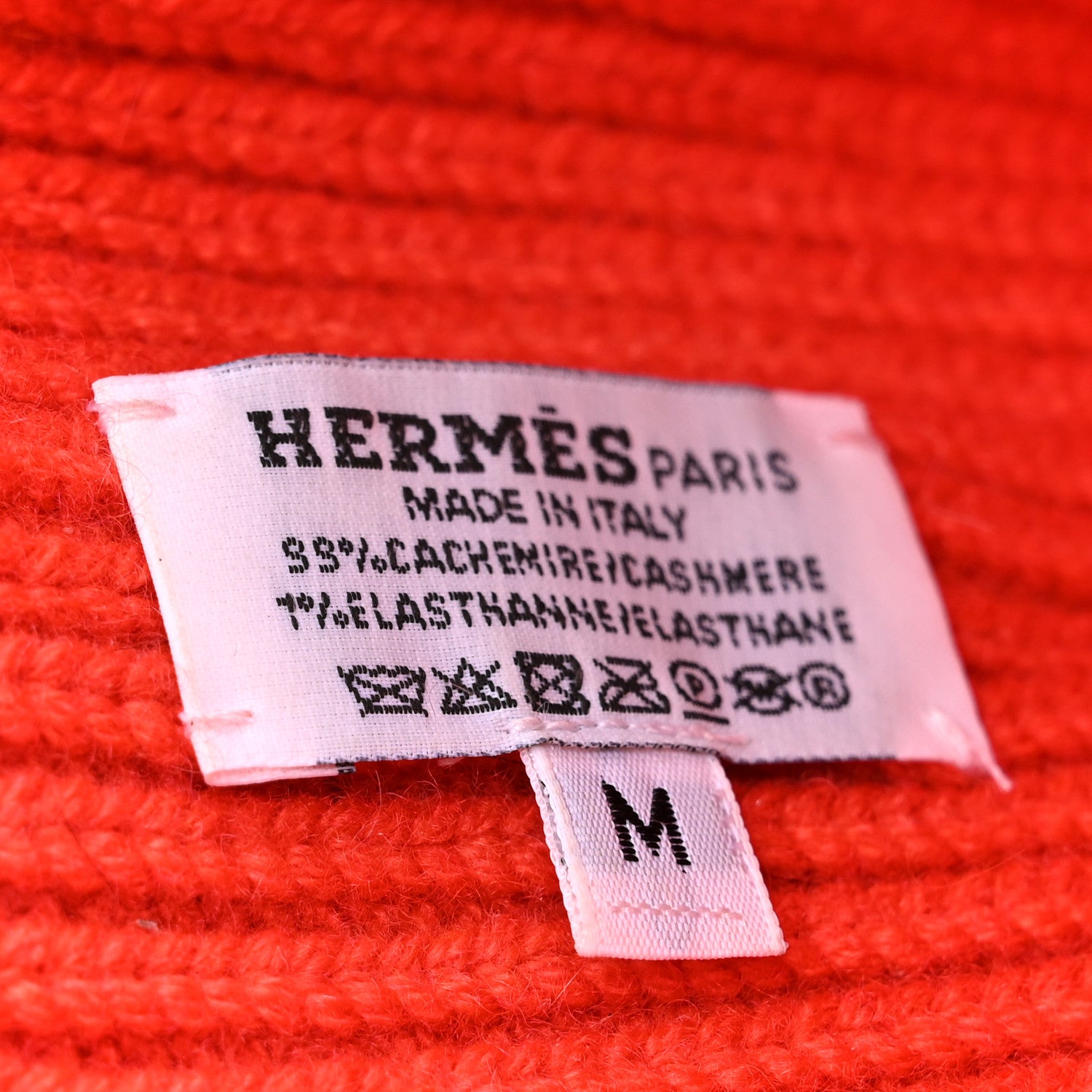 Hermes Cashmere Knit Heaven Beanie M Orange 5 of 5