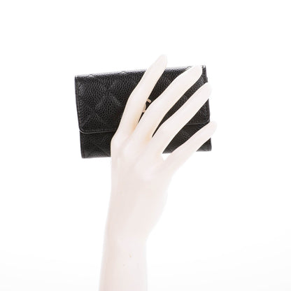 Chanel Caviar Quilted Flap Card Holder Black 2 of 7