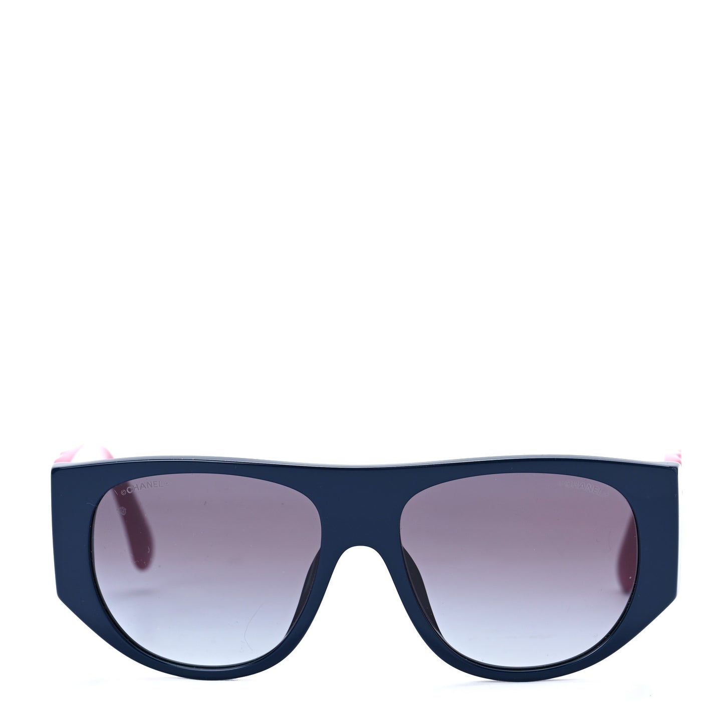 Acetate Quilted CC Pilot Sunglasses 71465 Blue Pink