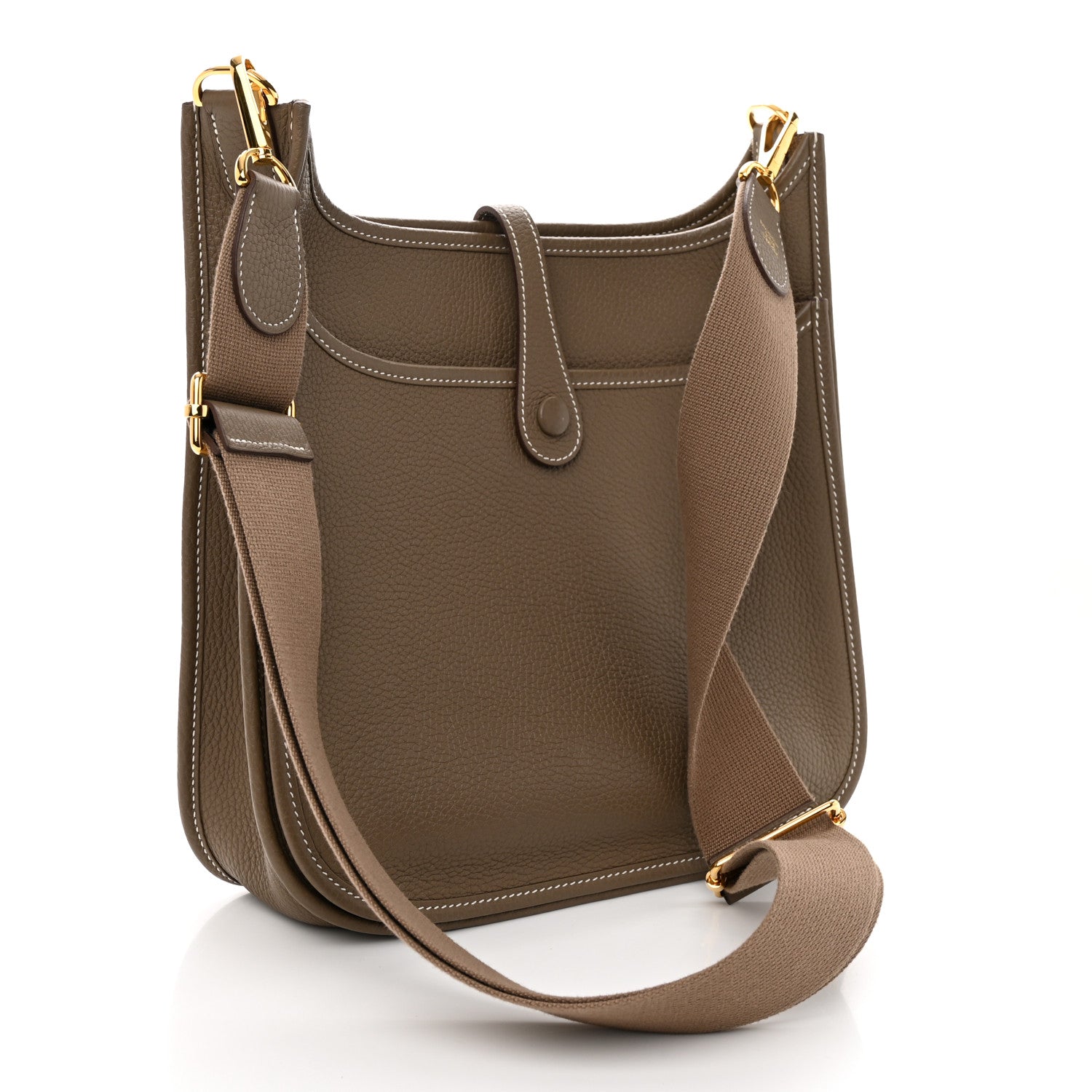 Hermes Taurillon Clemence Evelyne III PM Etoupe 2 of 11