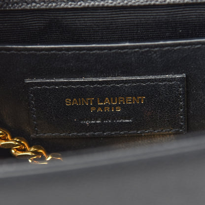 Saint Laurent Grain De Poudre Medium Classic Monogram Kate Satchel Black 5 of 15