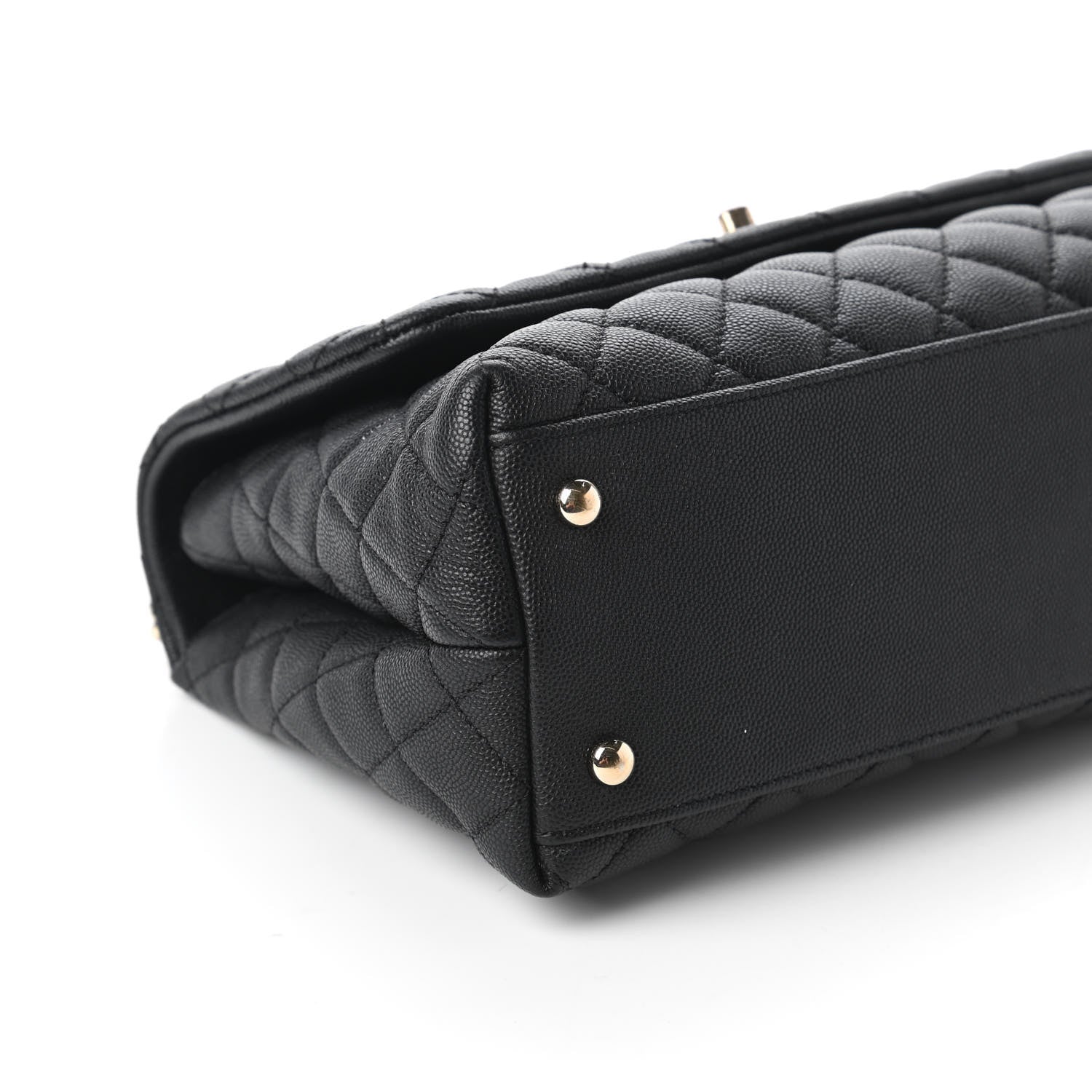 Chanel Caviar Quilted Small Coco Handle Flap Black 6 of 11