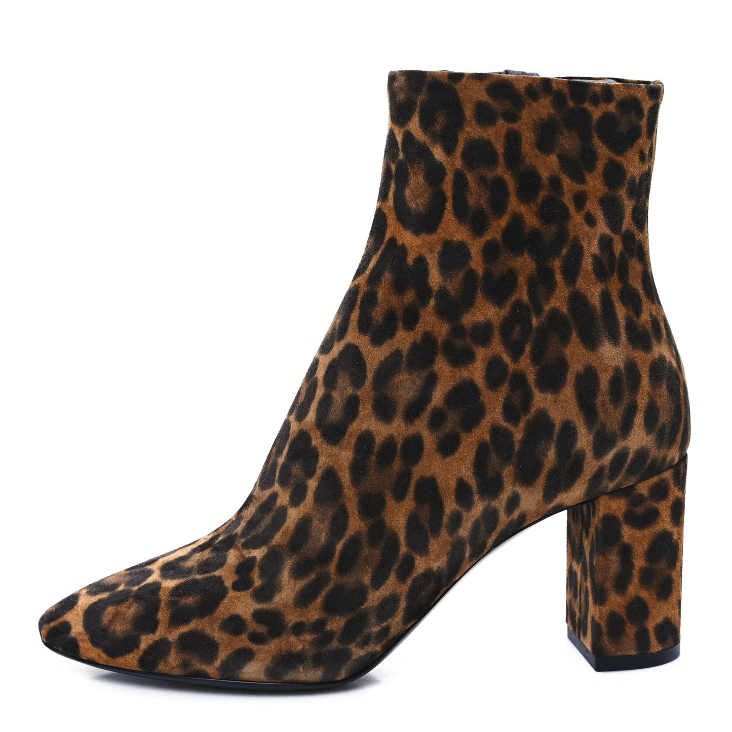 Suede Lou 75 Ankle Boots 35.5 Leopard