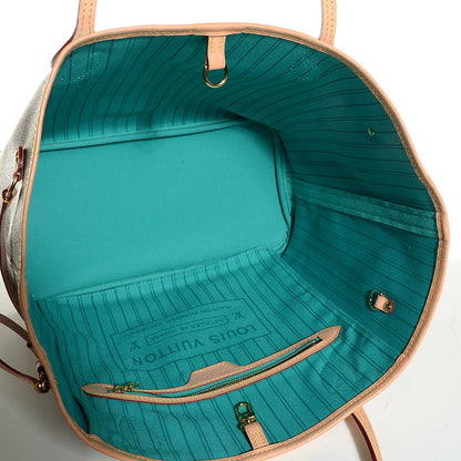 Louis Vuitton Monogram V Neverfull MM Turquoise 5 of 7