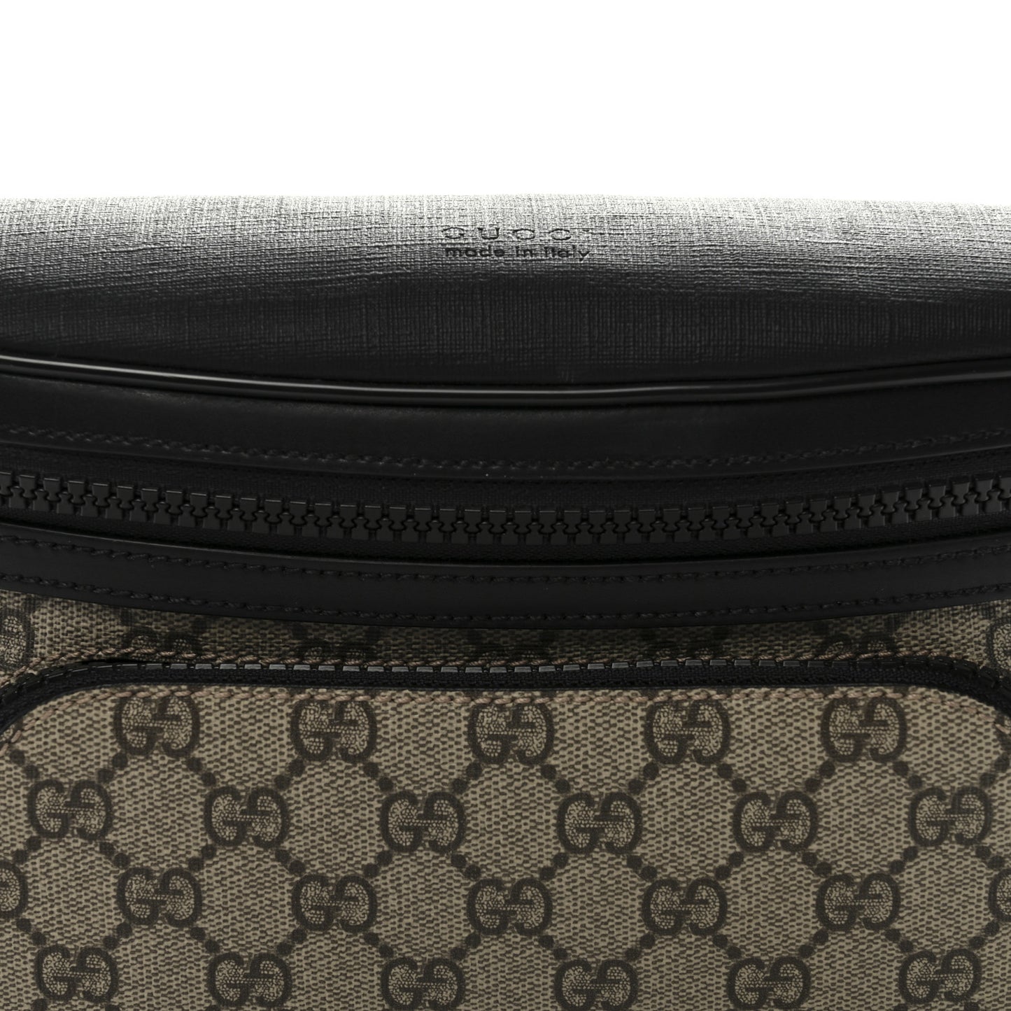 GG Supreme Monogram Belt Bag Black