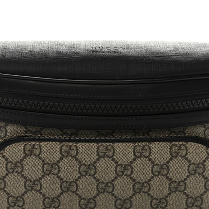 Gucci GG Supreme Monogram Belt Bag Black 8 of 10