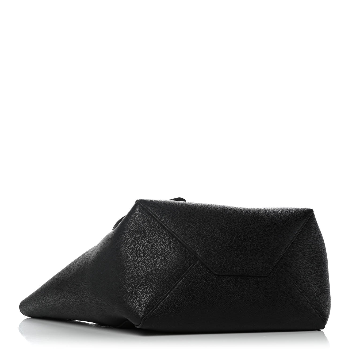 Celine Soft Grained Calfskin Small Belt Cabas Phantom Black 4 of 11