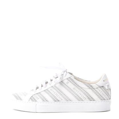 Givenchy Calfskin Logo Chain Print Urban Street Sneakers 39 White 1 of 11