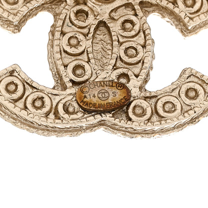 Chanel Pearl CC Earrings Light Gold 4 of 6